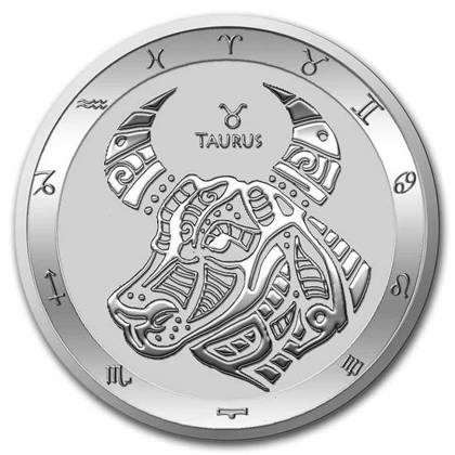 Tokelau: Zodiac Series - Taurus 1 oz Silver 2022