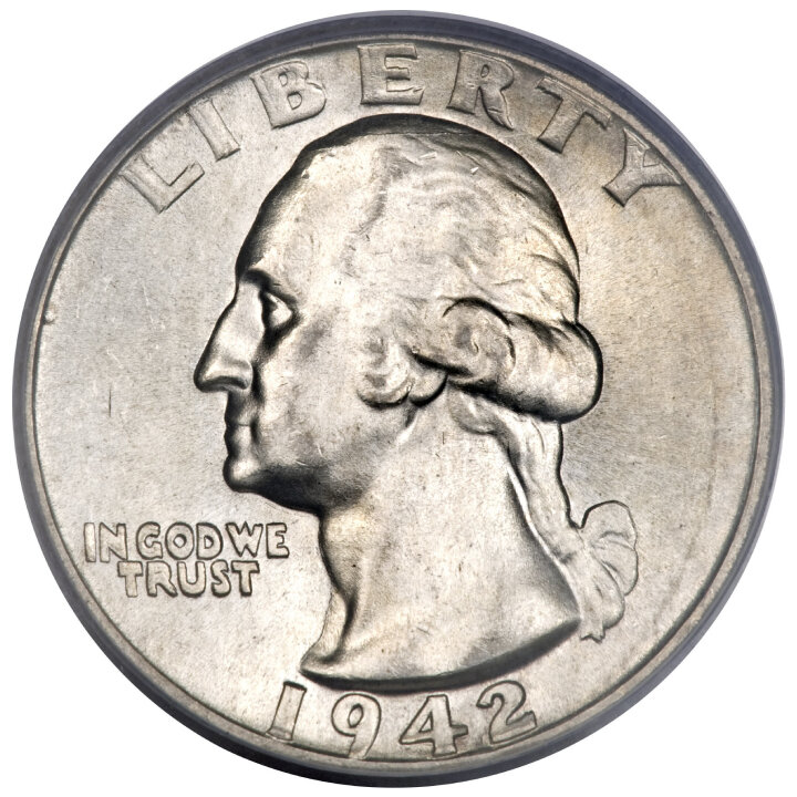 USA: 25 Cents - Quarter Dollar (0.25 USD) Silber Verschiedene Annuitäten (Ag.900 Probe) Umlaufend