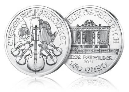 Wiener Philharmoniker 1 oz Silber 2021