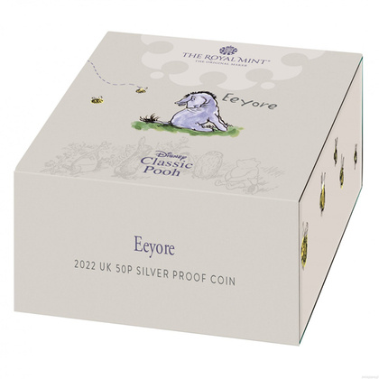 Winnie The Pooh - Eeyore coloured Silber 2022 Proof 