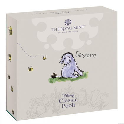 Winnie The Pooh - Eeyore coloured Silber 2022 Proof 