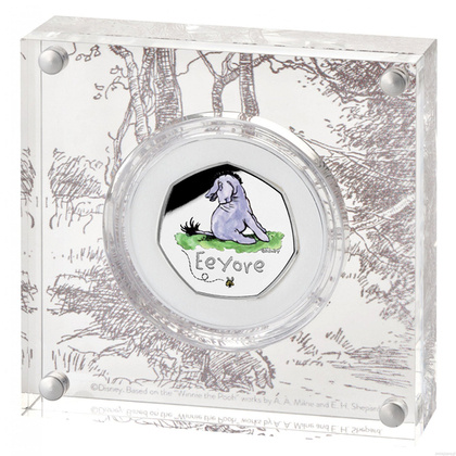 Winnie The Pooh - Eeyore coloured Silber 2022 Proof 