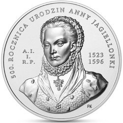 500th Anniversary of Anna Jagiellonka's birth 50 PLN Silber 2023 High Relief Coin