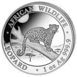 African Wildlife: Leopard 1 oz Silber 2021