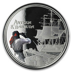 Antigua & Barbuda: Rum Runner coloured 1 oz Silber 2019 Proof