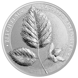 Beech Leaf 1 oz Silber 2023