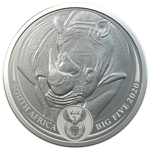 Big Five: Nashorn 1 oz Silber 2020