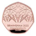 Birmingham 2022 Commonwealth Games UK 50p Gold Proof Coin