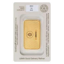 C. Hafner 1 oz Gold BarLBMA