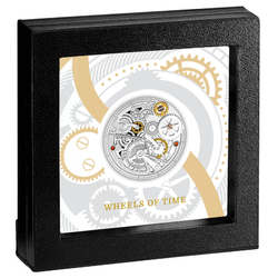 Cameroon: Wheels of Time coloured Silber 2022 Proof Coin