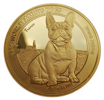 Cameroon: World Famous Dogs - Bulldog 1 oz Gold 2022