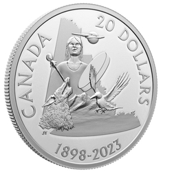 Canada: 125th Anniversary of Yukon $20 Silber 2023 Proof Coin 