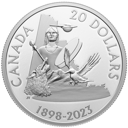 Canada: 125th Anniversary of Yukon $20 Silber 2023 Proof Coin 