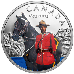 Canada: 150th Anniversary of the RCMP coloured $20 Silber 2023 Proof Coin 