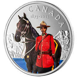 Canada: 150th Anniversary of the RCMP coloured $20 Silber 2023 Proof Coin 