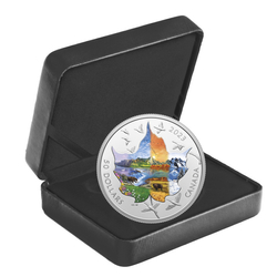 Canada: Canadian Collage - Four Seasons coloured 3 oz Silber 2023 Proof 