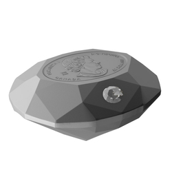 Canada: Forevermark Black Label Oval Diamond $50 Silber 2023 Shaped Matte Proof Coin