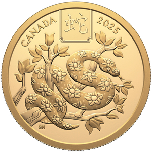 Canada: Lunar Year of the Snake $100 Gold 2025 Proof 