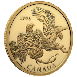 Canada: The Striking Bald Eagle $200 Gold 2023 Proof 