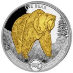 Congo: World‘s Wildlife - The Bear 1 oz Silber 2022 Gilded 