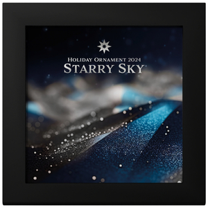 Cook Islands: Holiday Ornament - Starry Sky 1 oz Silver 2024 Silk Coin