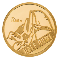 Cook Islands: Mountains – Half Dome 0,5 gram Gold 2023 Proof