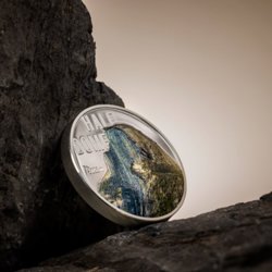 Cook Islands: Mountains – Half Dome coloured 2 oz Silber 2023 Proof Ultra High Relief Coin