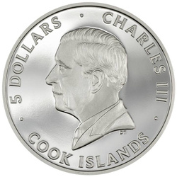 Cook Islands: Underlook - Undercat coloured 1 oz Silber 2024 Proof Ultra High Relief