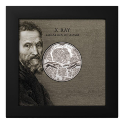 Cook Islands: X-Ray - Creation of Adam coloured 1 oz Silber 2023 Proof Ultra High Relief