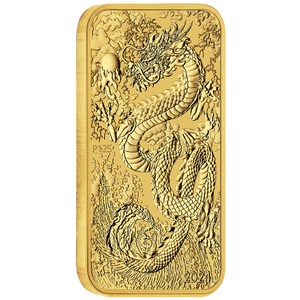 Dragon Rectangular Coin 1 oz Gold 2024