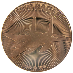 F-15 Eagle 1 oz Copper Round