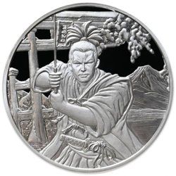 Fiji: Ancient Warriors Samurai 1 oz Silber 2022