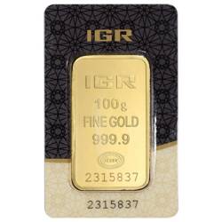 IGR 100 grams Gold Bar LBMA