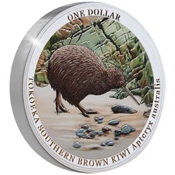 Kiwi coloured 1 oz Silber 2023 Proof Coin