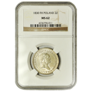 Königreich Polen/Russland Nikolaus I., 2 Zloty 1830 FH NGC MS62