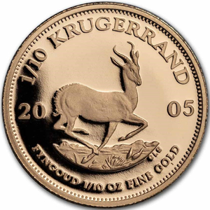 Krugerrand 1/10 oz Gold 2005 Proof