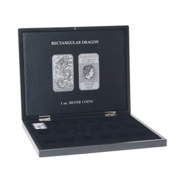 Leuchtturm -  Volterra coin case for 18 Silber Dragon rectangular coins