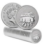 Lunar: Jahr des Schwein 1 oz Silber 2019 Royal Mint