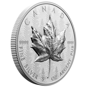 Maple Leaf 5 oz Silber 2024 Reverse Proof Ultra High Relief