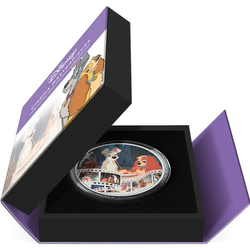 Niue: Disney Cinema Masterpieces - Lady and the Tramp coloured 3 oz Silber 2023 Proof