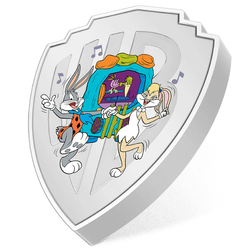 Niue: Looney Tunes Mashups - Flintstones coloured 2 oz Silber 2023 Proof