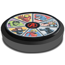 Niue: Marvel - Avengers 60th Anniversary 'Captain America' coloured 1 oz Silber 2023 Proof