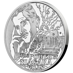 Niue: Nikola Tesla - Niagara Falls $1 Silver 2023 Proof