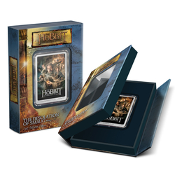 Niue: The Hobbit Poster - The Desolation of Smaug coloured 1 oz Silber 2023 Proof