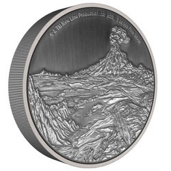 Niue: The Lord of the Rings - Mount Doom 3 oz Silber 2022 Antique Finish