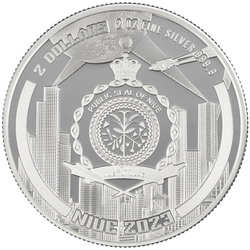 Niue: The Punk Universe - Cyberpunk 2 oz Silber 2023 Coin