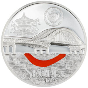 Palau: Tiffany Art Metropolis - Seoul coloured 3 oz Silber 2024 Proof Ultra High Relief Coin