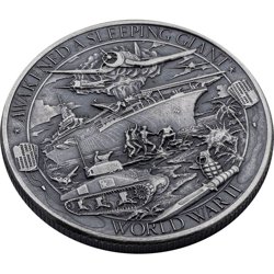 Patriot: World War II 1 oz Silber 2019 Antiqued Round Coin