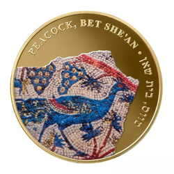 Peacock coloured 1 oz Gold 2013 Coin