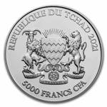 Republic of Chad: Mandala Warthog 1 oz Silber 2021